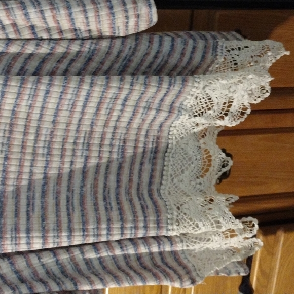 Plus size 4x short sleeve striped waffle tee shirt - Picture 2 of 6